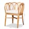 Bali & Pari Melody Modern and Contemporary Natural Rattan Dining Chair 185-11868-Zoro - alternate 7
